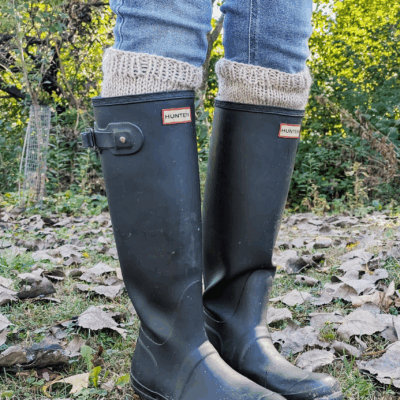 Wheatfield Edge Boot Cuff Knitting Pattern