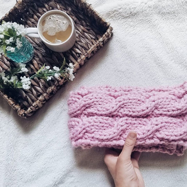 Frozen Fields Infinity Scarf Knitting Pattern