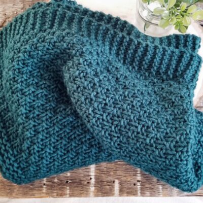 Woodland Moss Baby Blanket Knitting Pattern