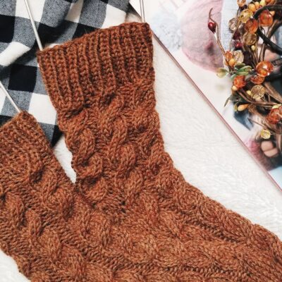 Sweet Cider Socks Knitting Pattern
