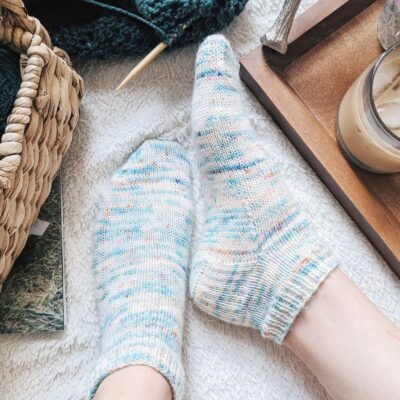 Wildflower Shortie Socks Knitting Pattern